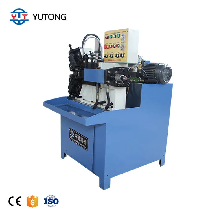 Three Axle electric driving thread rolling machine hydraulic 3 roller thread rolling machine