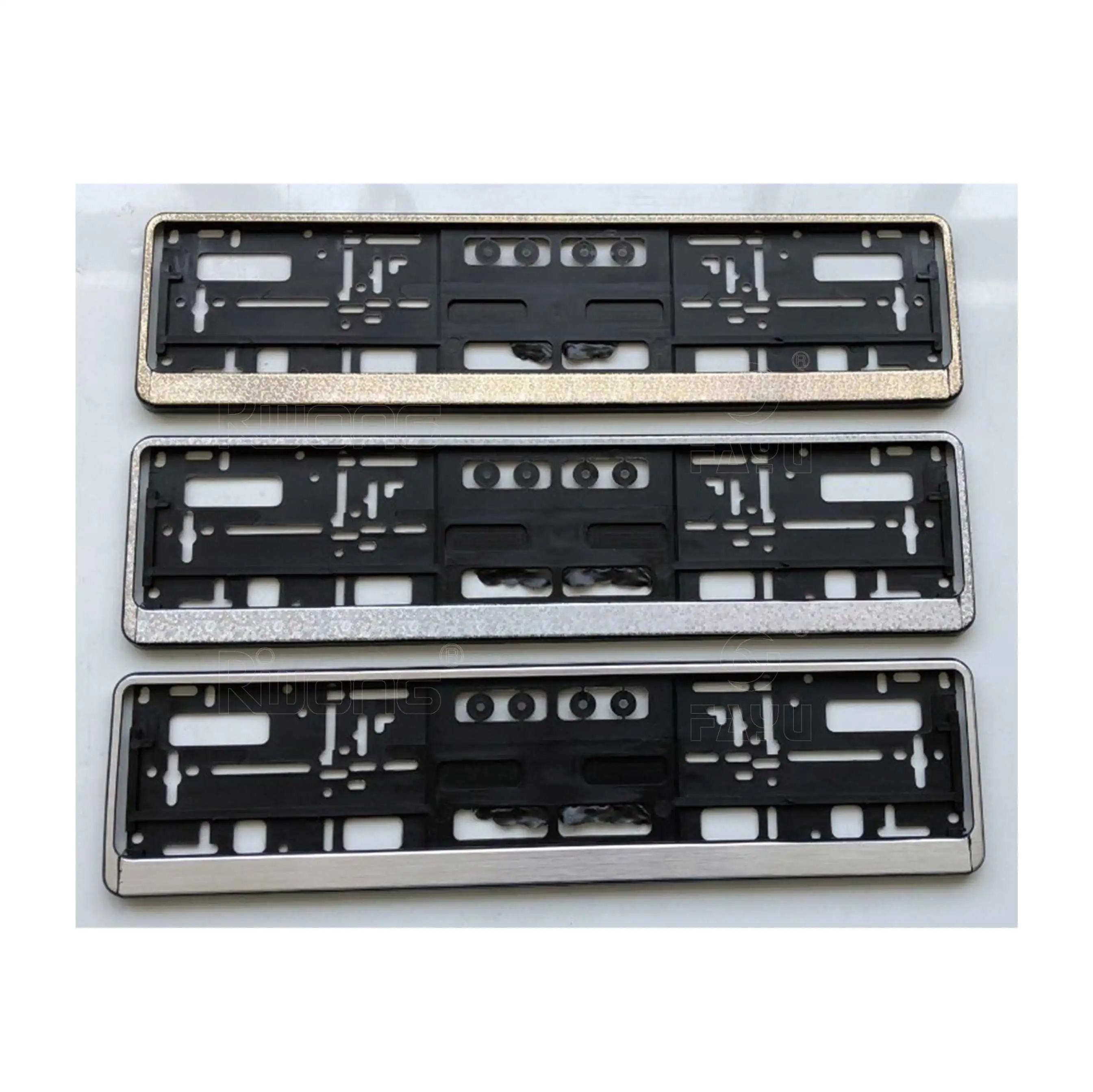 Variety of chrome plastic number plate holder