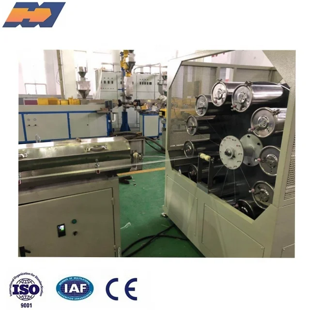 
ISO Certification pvc fiber reinforced pipe machine pvc fiber reinforced hose production line 