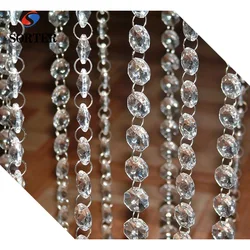 Хит продаж, занавески с хрустальными бусинами для украшения гостиницы, офиса или дома, занавески с подвесными дверными бусинами на Рождество