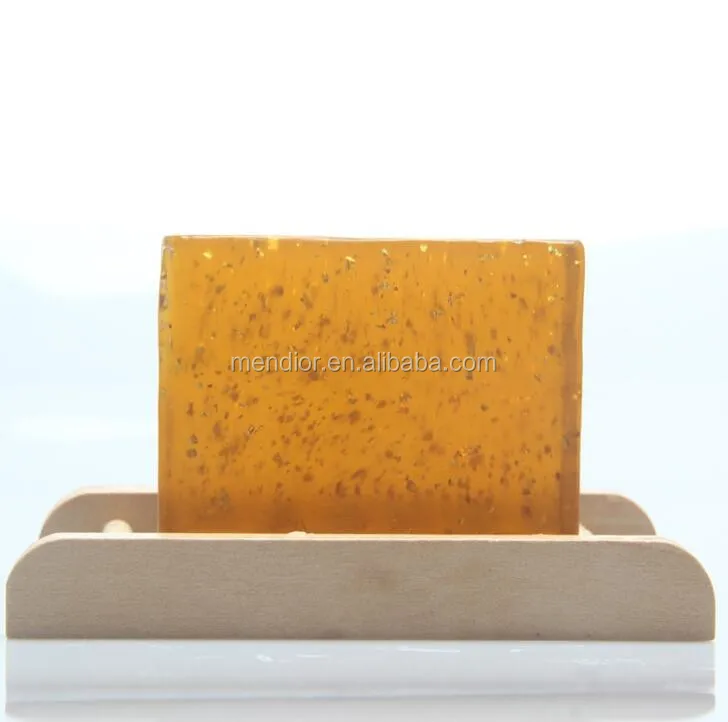Menior Private label face soap Whitening anti wrinkle 24k Gold foil handmade soap for cleaning face or body