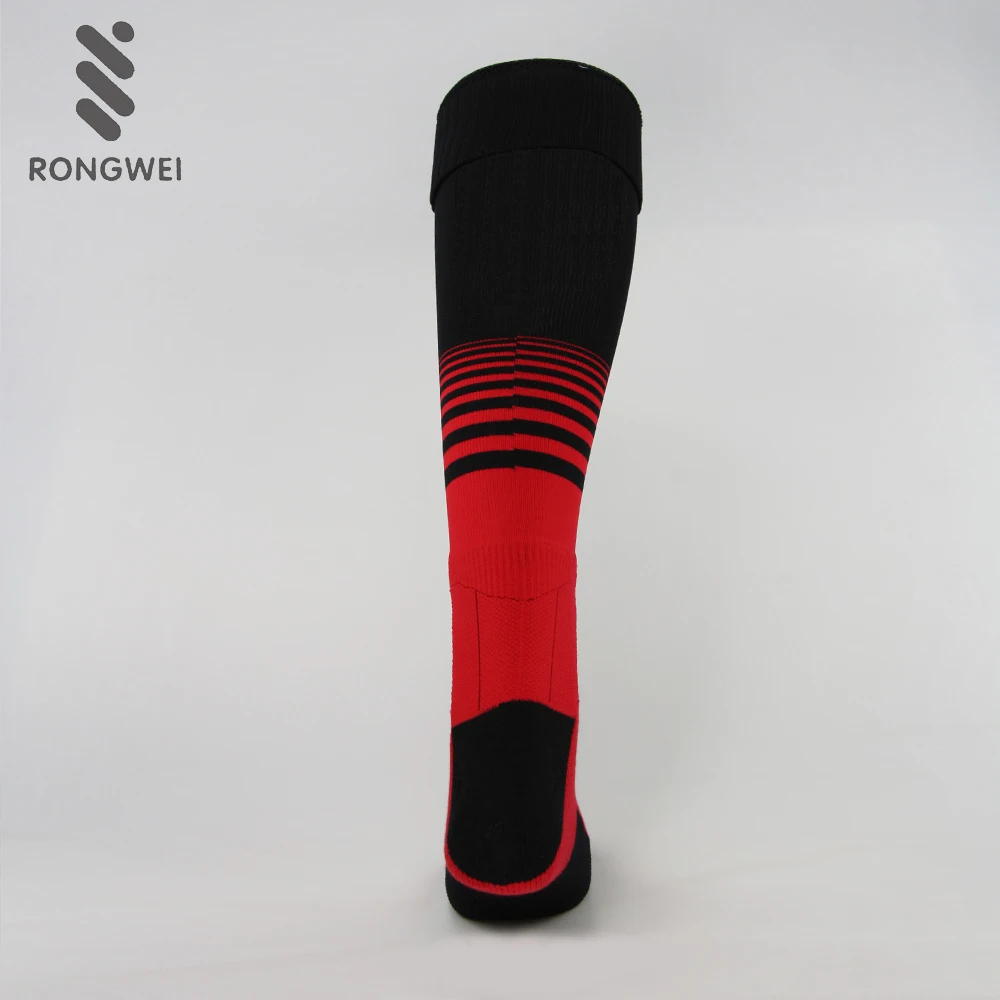 
wholesale cheap knee high striped football soccer socks 