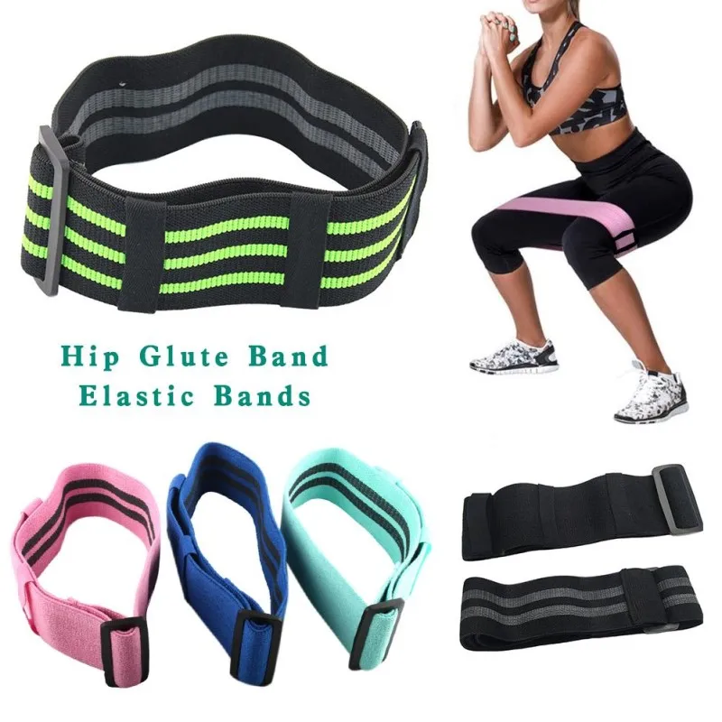 
Adjustable Hip Loop Resistance Bands for Legs and Butt Anti Slip Roll Up Workout Elastic Booty Bands Fitness Equipment 