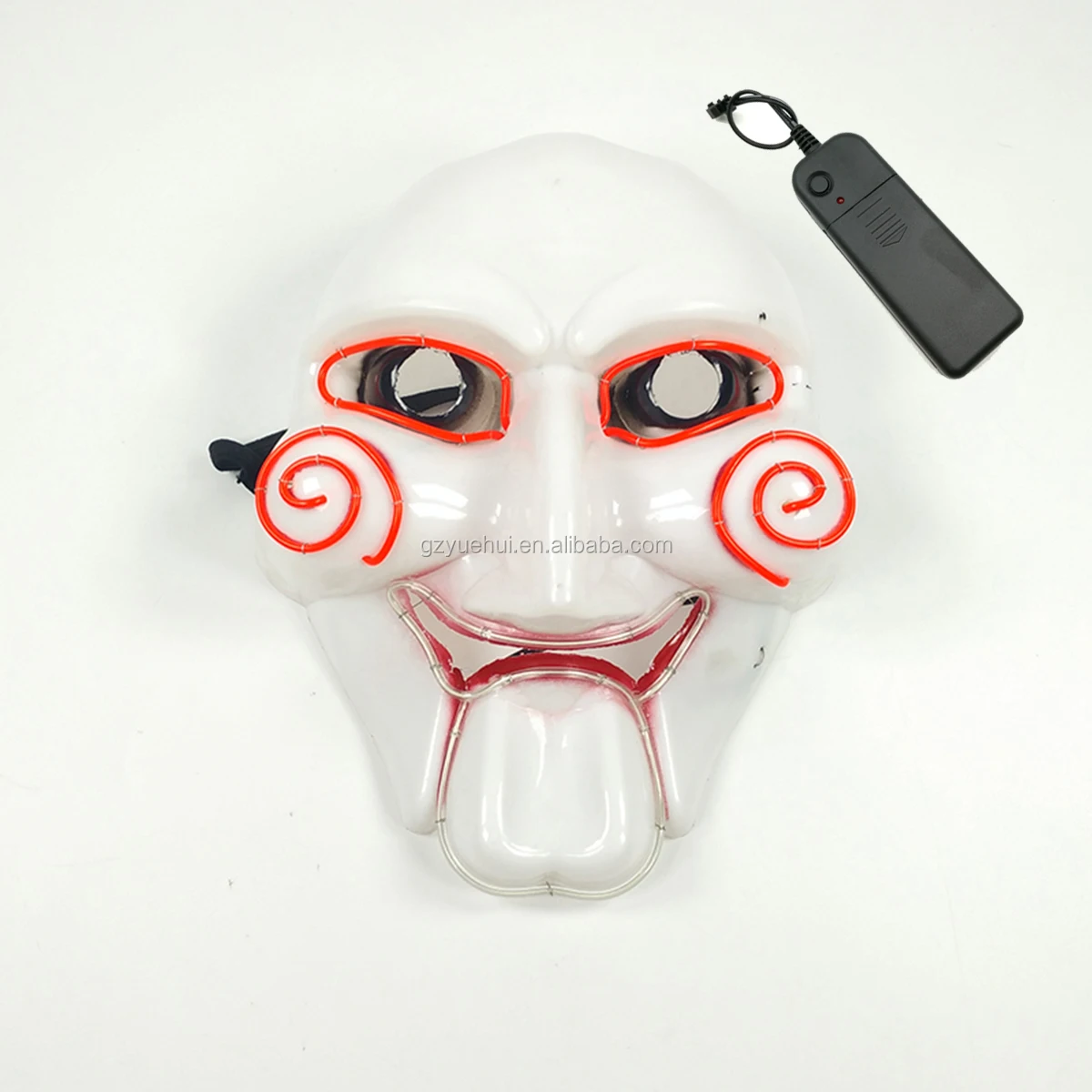 Jazz Dancer Favors Neon Led Strip Easter Horrific Mask Night Lamp Cold Light EL Dimple Saw Blinking Mask as Rave Party Supplies