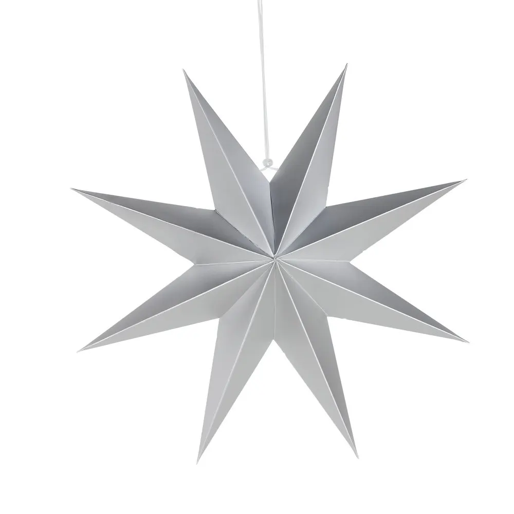 Wholesale 70cm Christmas Decoration 8 Point Silver Gold Paper Star