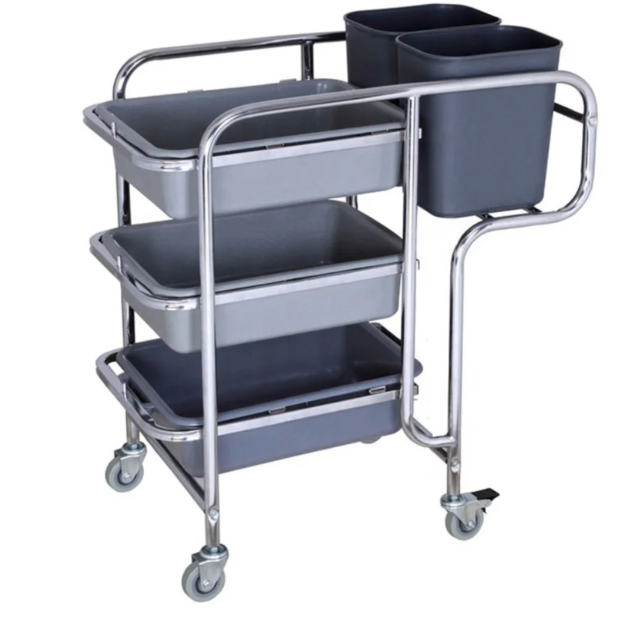 Restaurant Dish Collection Trolley