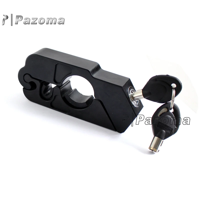 Универсальный крепкий замок для мотоцикла CNC алюминиевый верхний руль рукоятка Тормозной Рычаг безопасности дроссельной заслонки