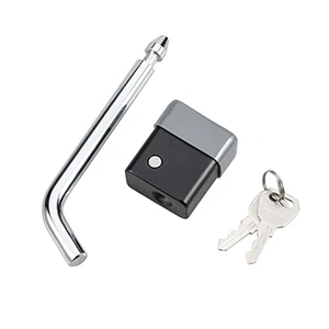 Хромированный приемник 1/2 дюйма, запчасти для прицепа, изогнутая сцепка, штифт, замок сцепки