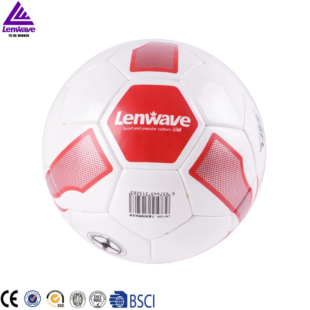 Lenwave brand custom professional pu leather wholesale football soccer ball