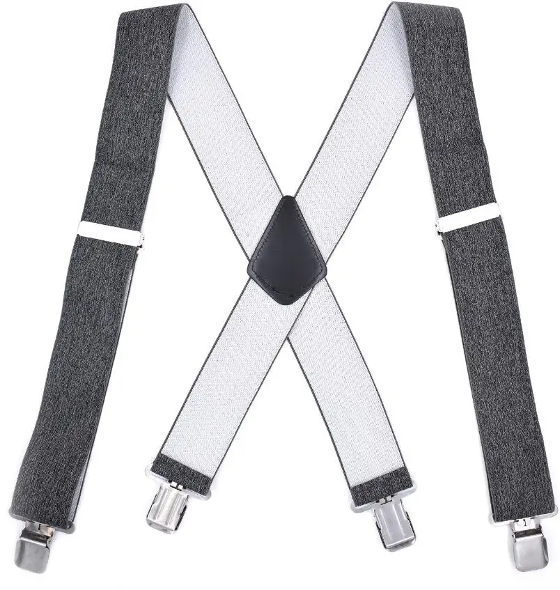 Yiwu factory hot sale Heavy Duty Large Size Mens Suspenders Braces for Work