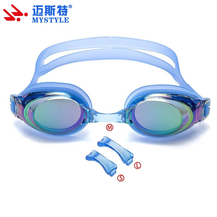 Silicone advanced Swim Goggles with Mirrored Lens