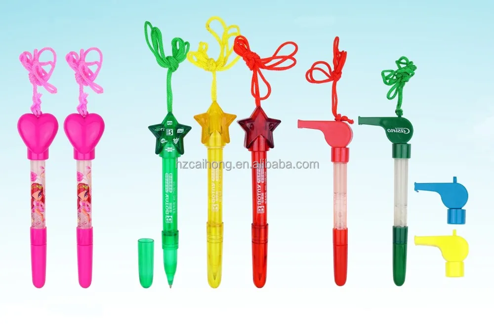 2016 best selling self-inking stamp bubble pen with led light