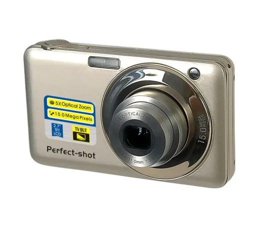 5-кратный оптический зум, камера 16 МП CCD, самая дешевая цифровая камера высокого качества от производителя hyena