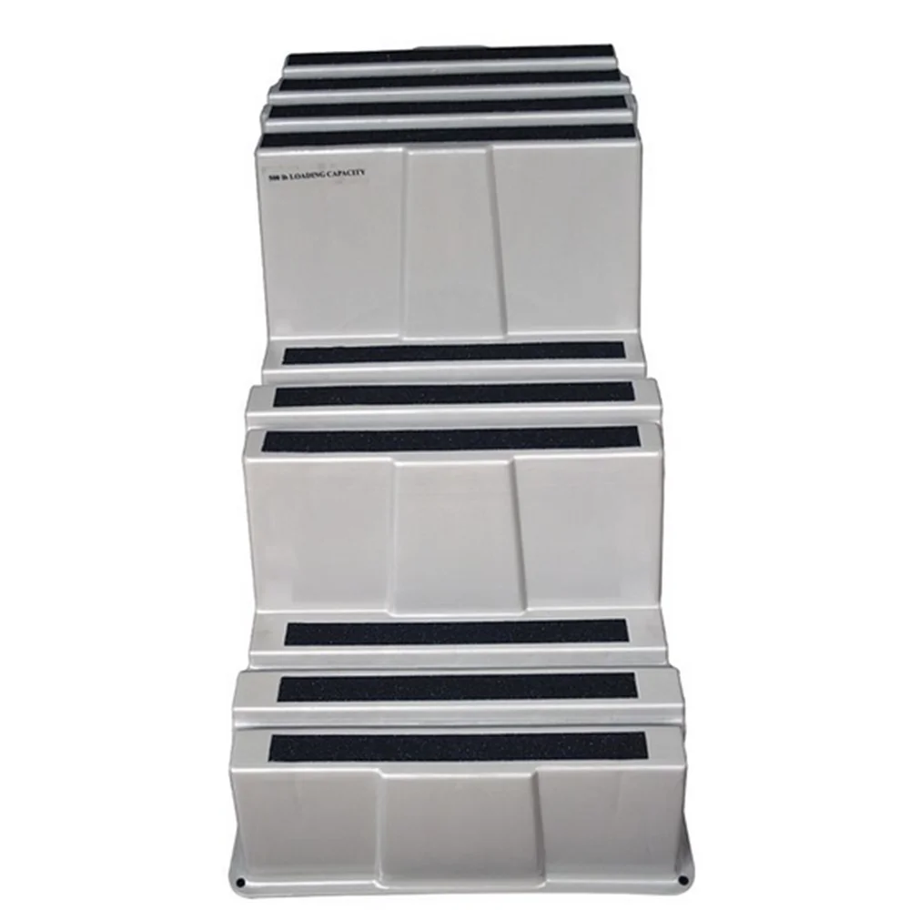 Складируемая пластиковая HDPE промышленные домашнего использования коробка табурет трехступенчатый анти-скольжения
