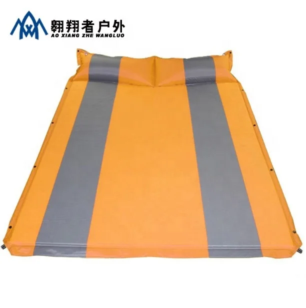 Outdoor 2 Person Self inflatable Waterproof Camping Mat With Pillow sleeping mattress