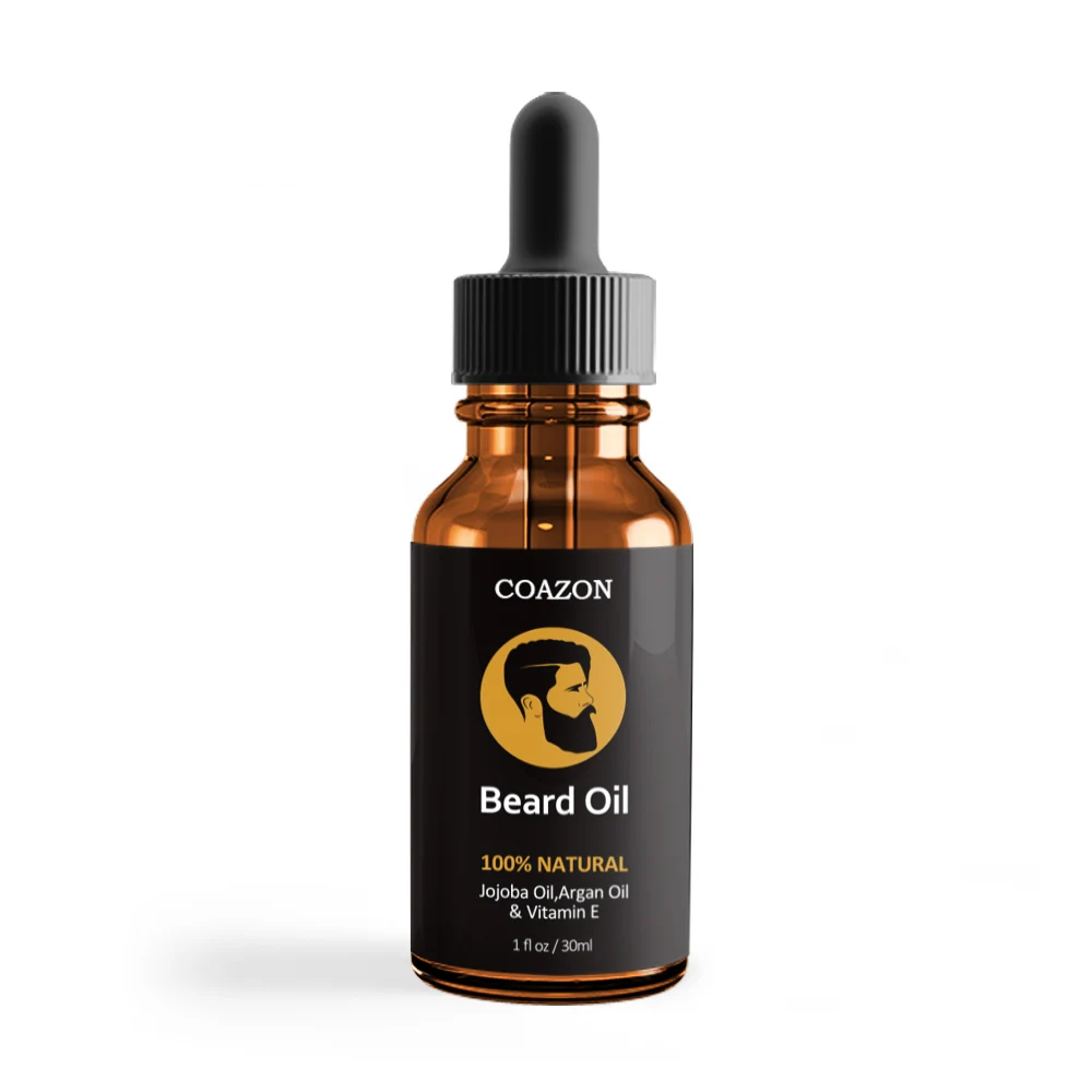 100 % Natural Beard Oil Conditioner with Organic Argan & Jojoba Oils/ Softens Smooths & Strengthens Beard Growth Oil30ml OEM/ODM