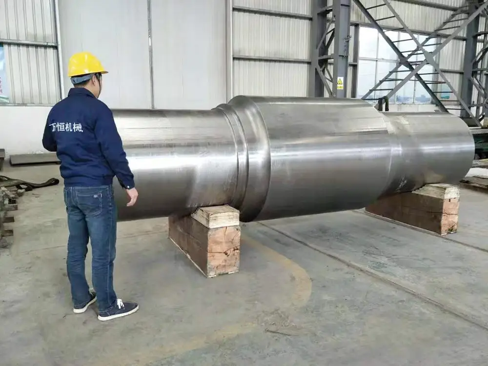 cement rotary kiln roller shaft with forging material