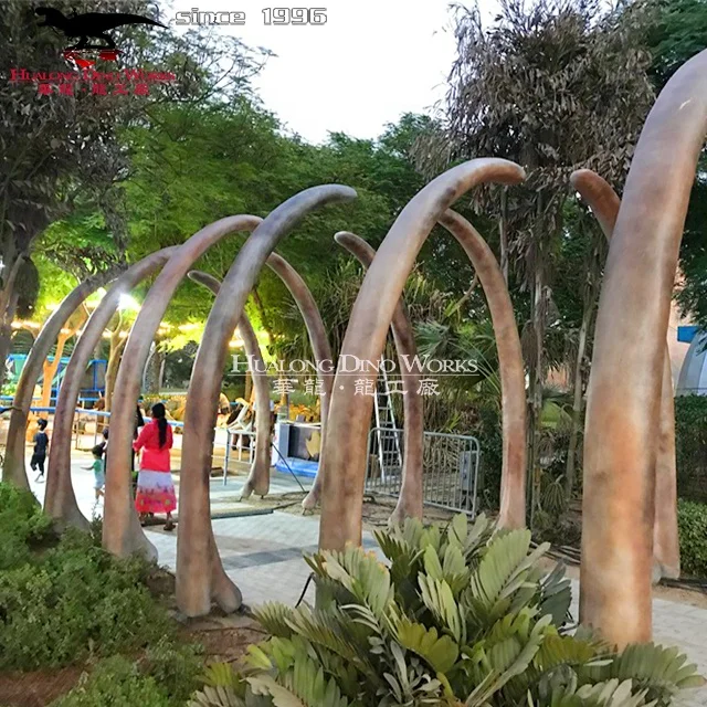 Вход динозавра из стекловолокна на заказ