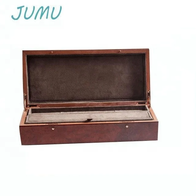 piano burl wood lacquer finish luxury wooden jewelry packaging box