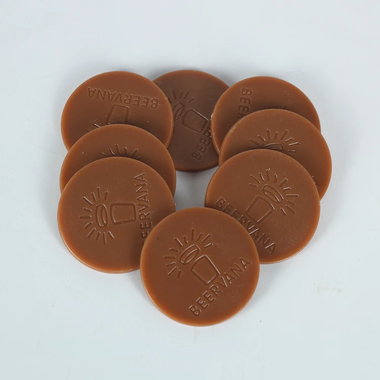 Factory supply custom made logo embossed token