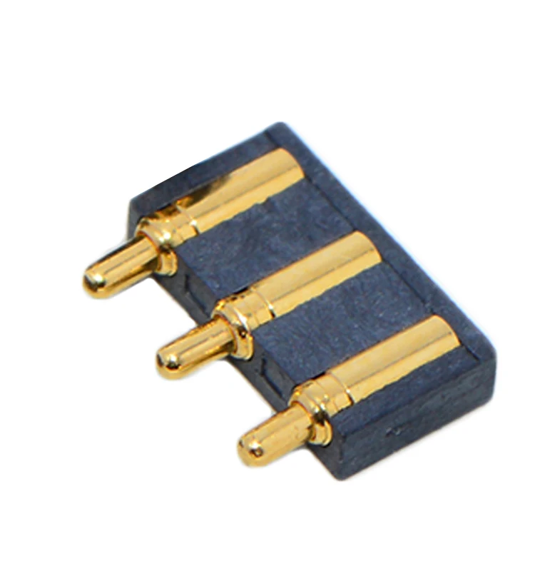 Customized Spring Battery Connector 3 Pin,Battery Spring Pogo Pin Connector,Spring Loaded Contact Pin