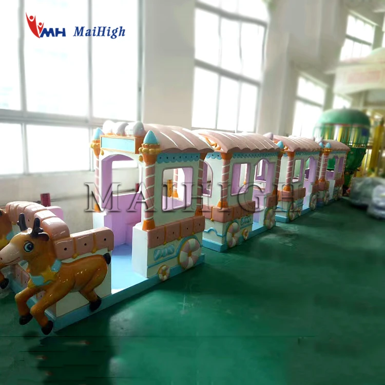 Train Rides on Rail Mall Mini Trains Kids Electric Track Train