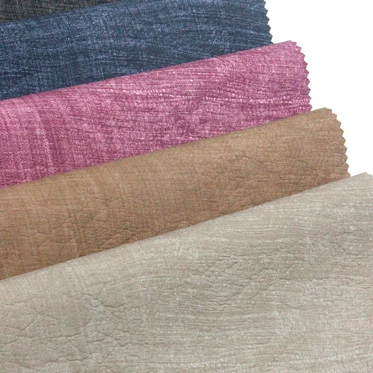 synthetic pvc handmade aniline marine pu brown leather fabric cloth rexine price per yard stock lot in wenzhou tannery