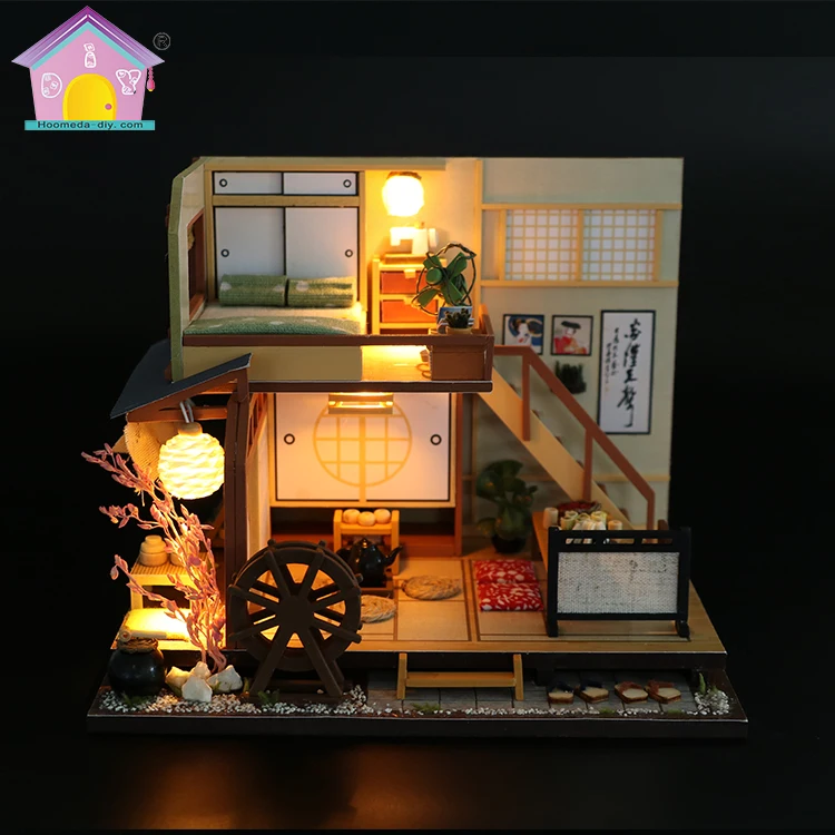 Hongda M034 Best Selling Small Size Diy Doll House Wood Dollhouse Miniature Doll House for Girls