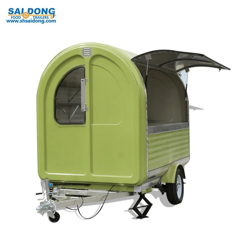 Popular design mobile food cart/food wagon/remorque food truck