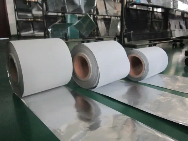 Silver or Gold Kraft Paper Laminated or Backed Aluminum Foil Paper for Tea Coffee Butter Powder Packaging With Printing