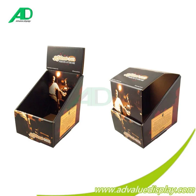 Cardboard counter display for CD/DVD show showcase box for music DVD CD sales