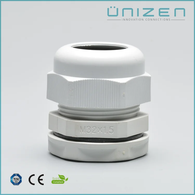Unizen нейлоновый кабельный ввод М32 с шайбы и уплотнения водонепроницаемый IP68 5 части в одном комплекте