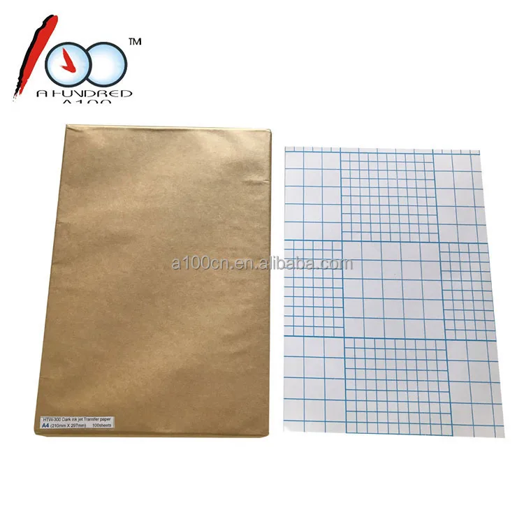 High quality A4 A3 size inkjet heat transfer paper for dark  fabric