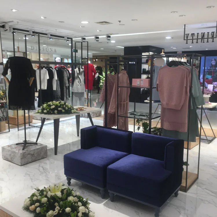 Metal Garment Clothes Rack Display Stand