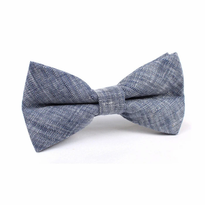 Colorful Linen Bow Tie for Young Men Fashion Silk Woven Linen Bow Tie Custom Bow Tie in Good Quality 100% Linen Plain Dyed