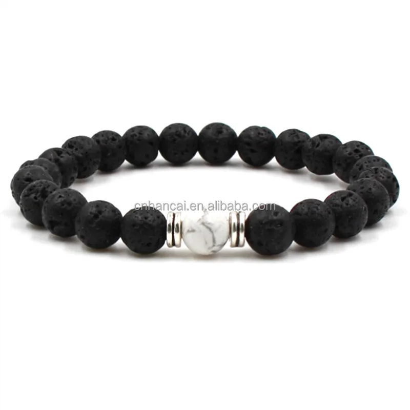 New 7 Chakra Bracelet Men Black Lava Healing Balance Beads Reiki Buddha Prayer Tiger Eye Natural Stone Yoga Bracelet For Women