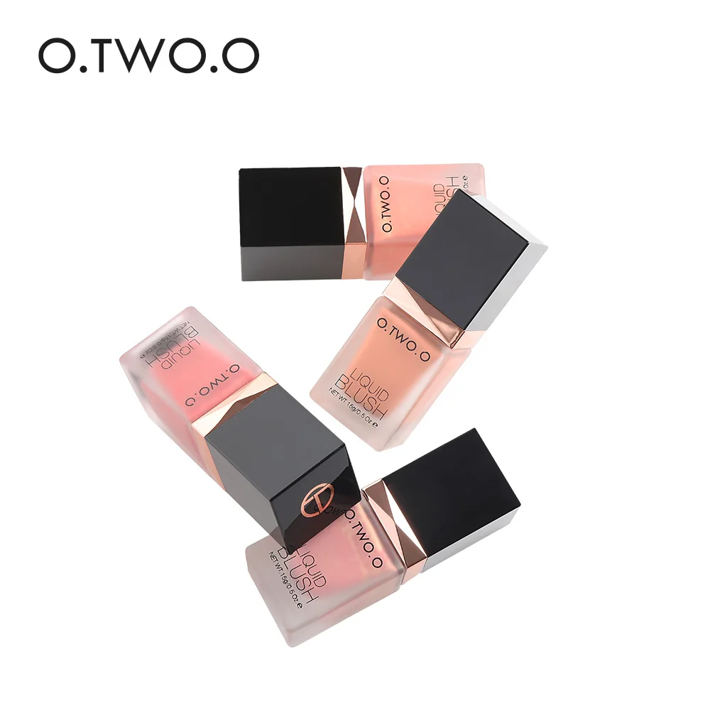 O.TWO.O Makeup Blusher Cream Smooth Silky Blush Colors Long Lasting Natural Cheek Liquid Blusher