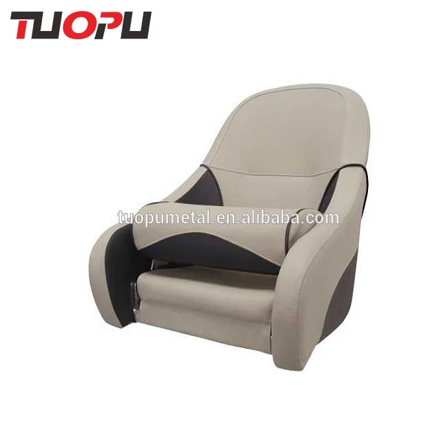 deluxe fold down chair gray powder coating none hinge boat seat