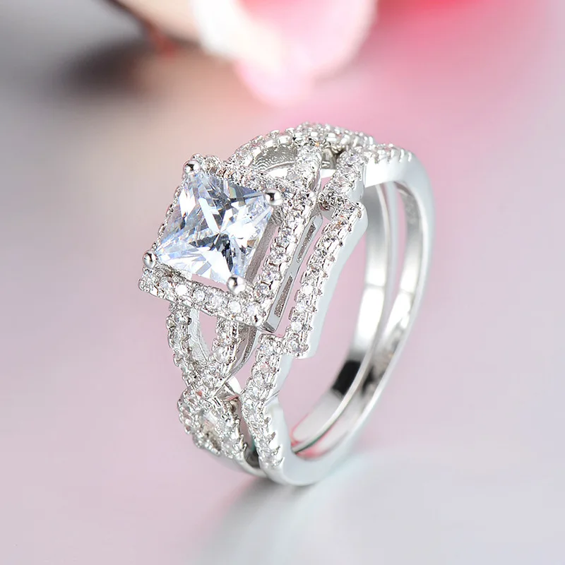 
OBE wish hot sale women trend fashion diamond engagement ring wedding 