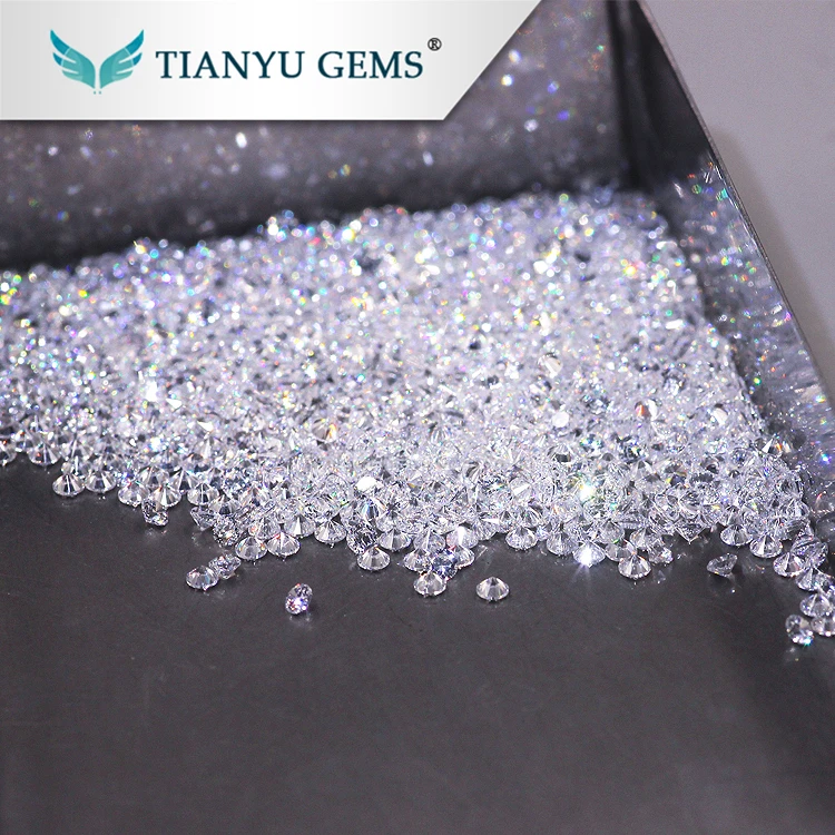 Small size White color diamond cut synthetic gems stones cubic zirconia ring stone peridot CZ