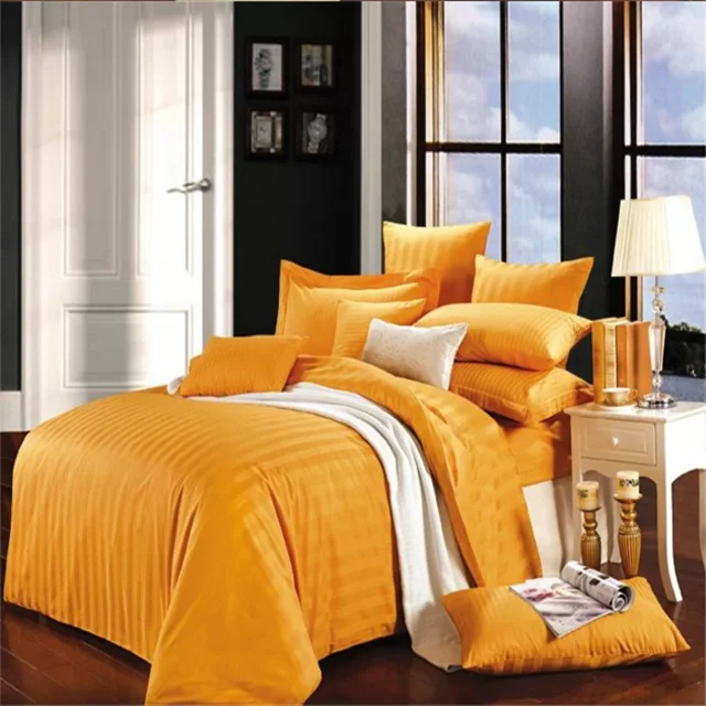 Changyi factory satin stripe fabric hotel bedding fabric 100% cotton fabric for bedding