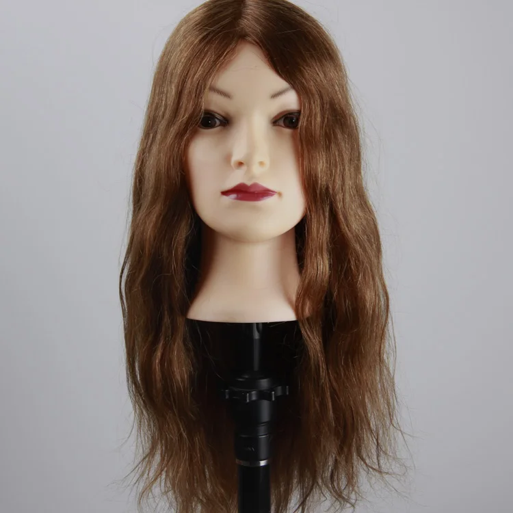 Wholesale Hairdressing Equipment Mannequin Head Real Human Hair Female Training Head