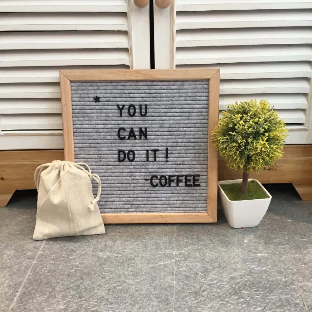 Felt Letter Sign Board 10 x 10 inches with plastic letters