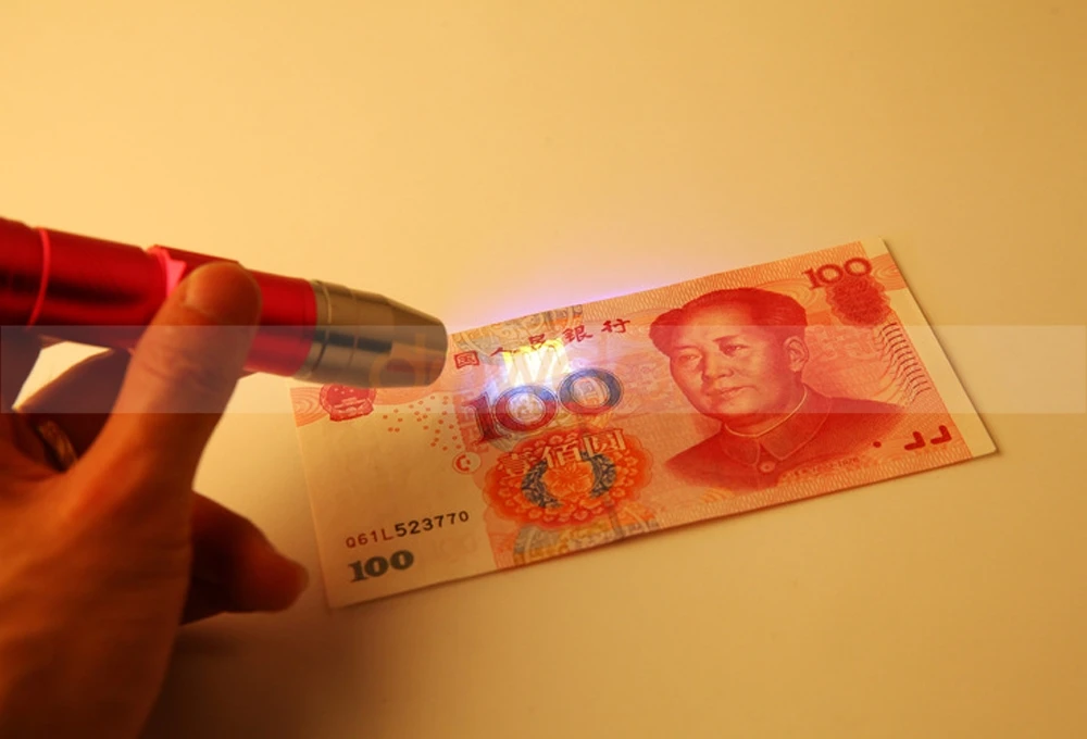 USB Rechargeable 365nm Ultraviolet Purple UV Flash Light Money Fluorescent Jewelry Detector Black Light Flashlight