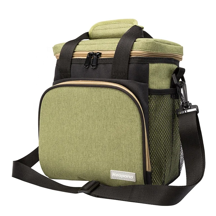 Heopono не содержит Бисфенол А, Офисная стильная Водонепроницаемая Термосумка для фитнеса из полиэстера, термоизолированная Термосумка для взрослых