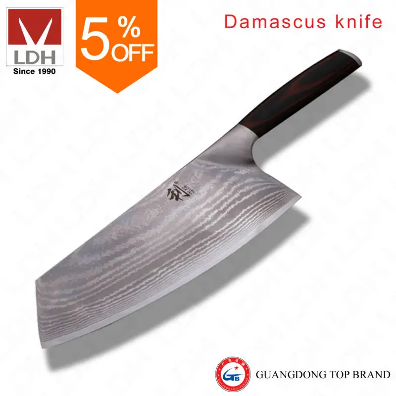 2013 новейших высокого качества с счет чисто ручной дамаск нож кухонный нож