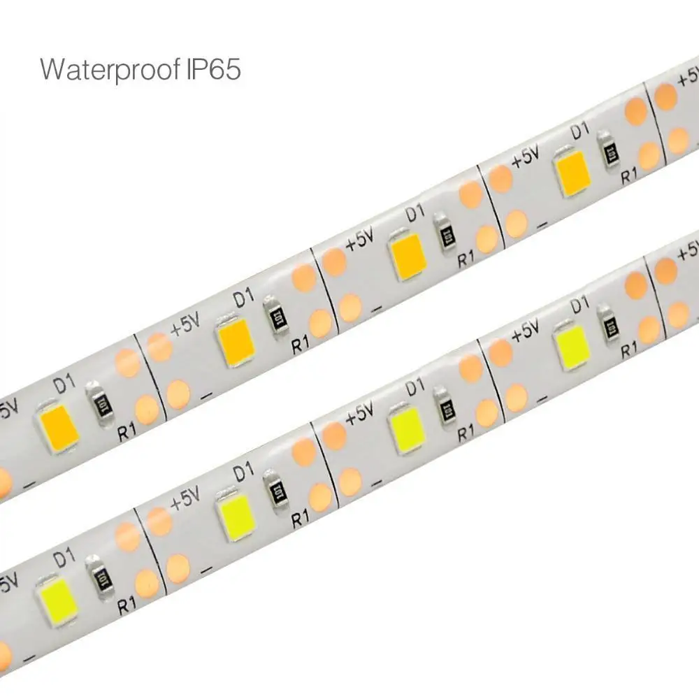 PIR Motion Sensor Led Strip Lights Portable 2835 1m-3m Long for Bed Home Decoration Aluminum Alloy IP65 70 White Yellow Black