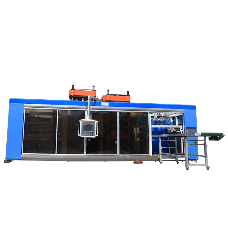 
High quality fully automatic plastic vacuum thermoforming machine from Shanghai 