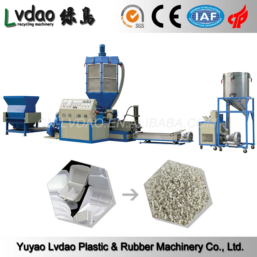2016 охрана окружающей среды EPS diy пластиковые утилизации гранулятор