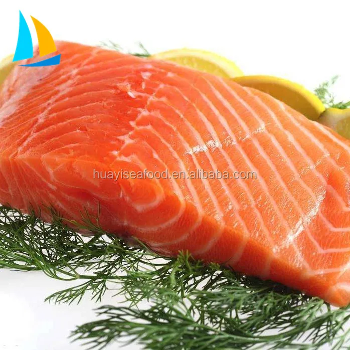 healthy food fresh pink fish Frozen Salmon